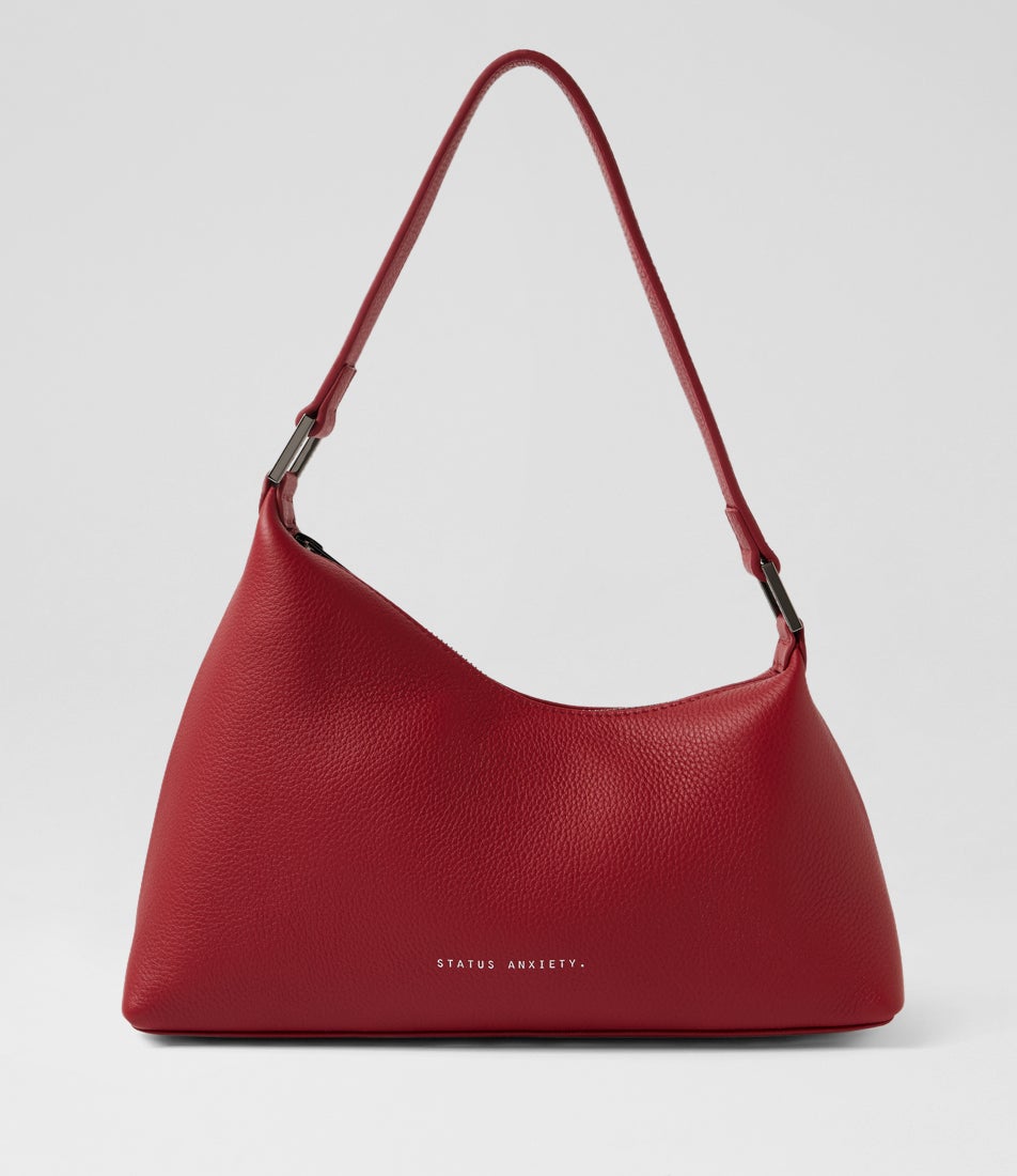 Reverie Rouge Leather Crossbody Bag