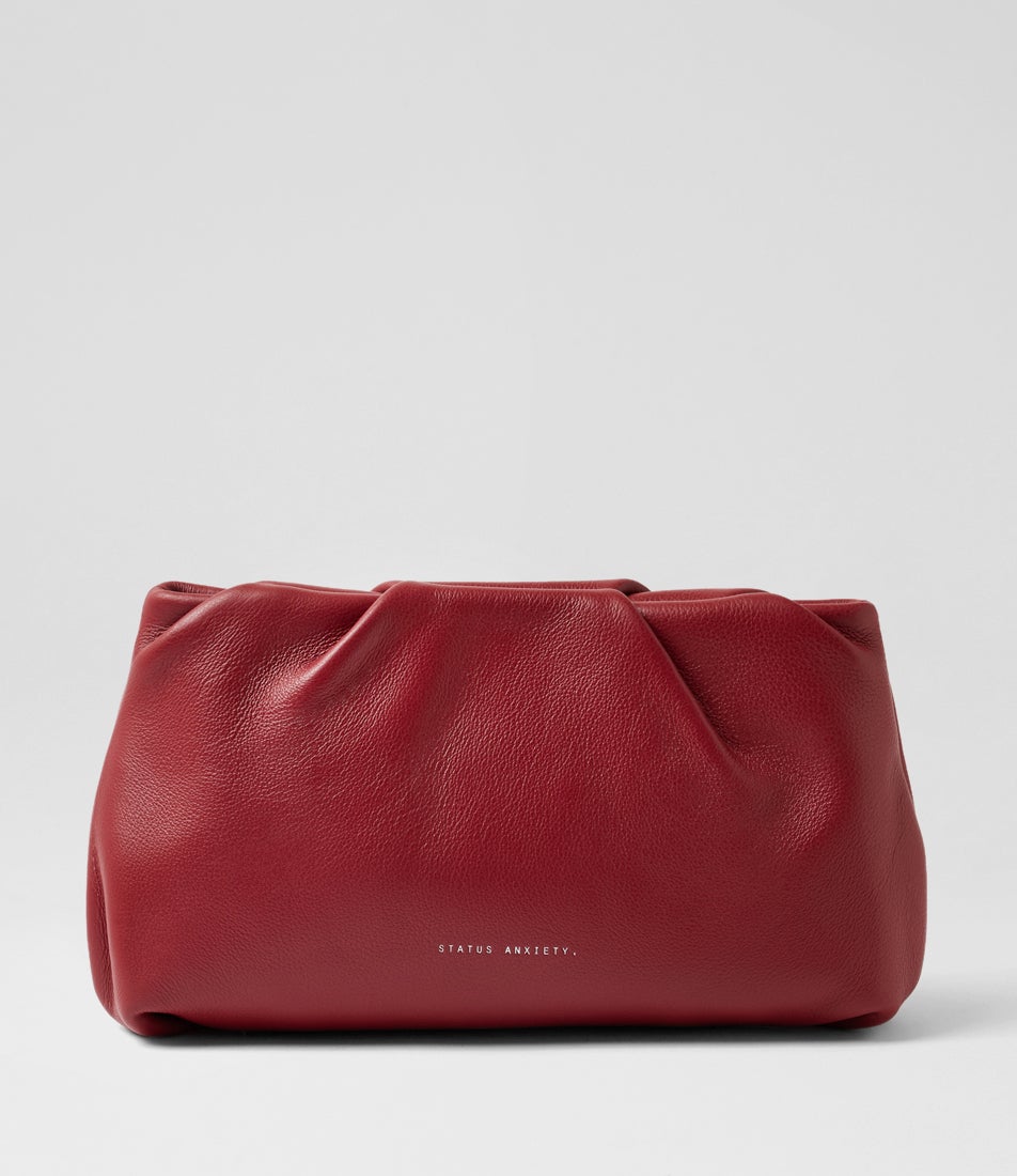 The Moment Rouge Leather Clutch The Moment Rouge Leather Clutch