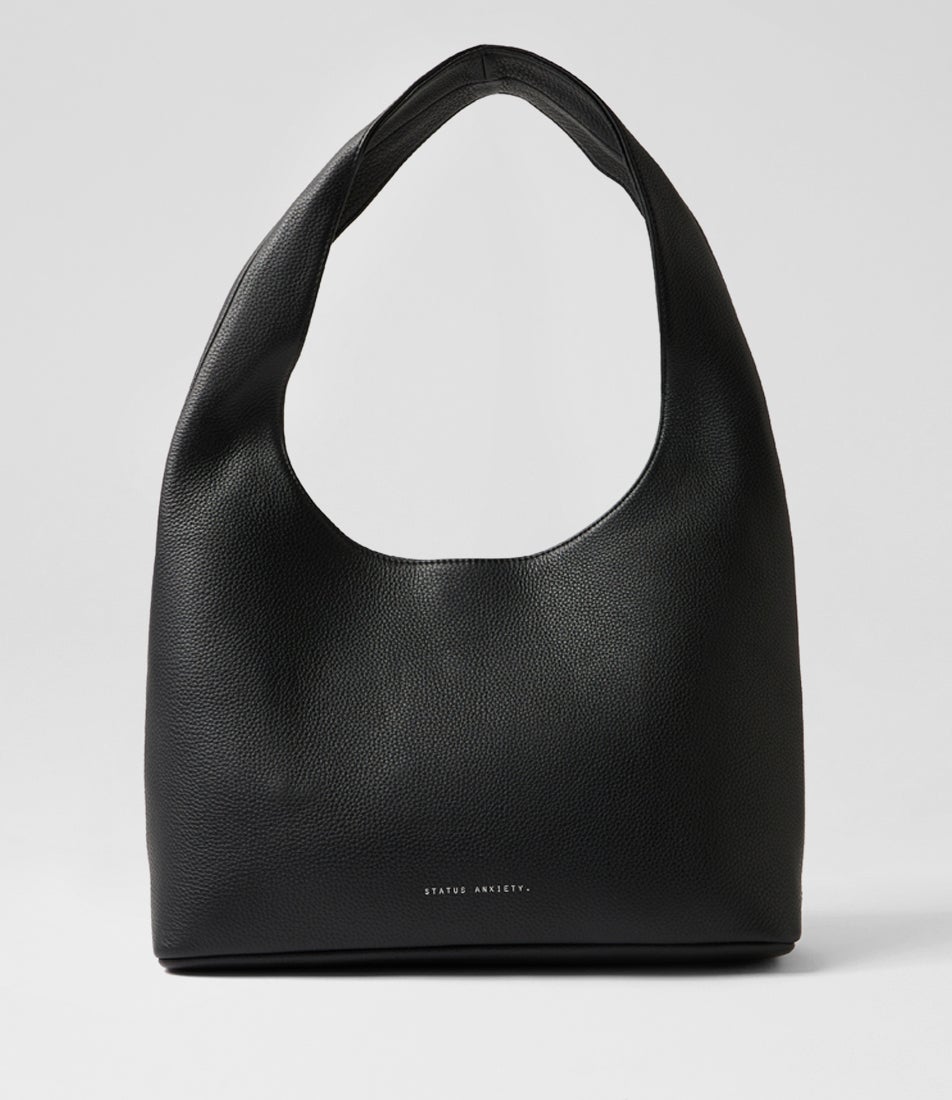 Solstice Bag Black Leather Handbag