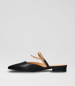 ON THE GO FLAT B2 BLACK LEATHER