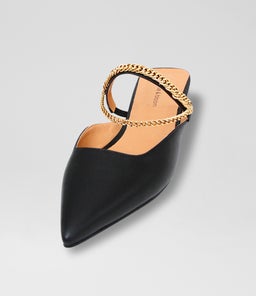 ON THE GO FLAT B2 BLACK LEATHER