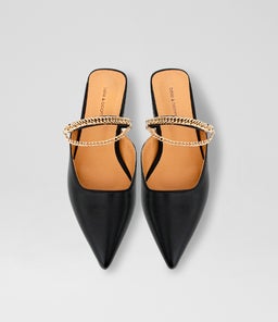 ON THE GO FLAT B2 BLACK LEATHER