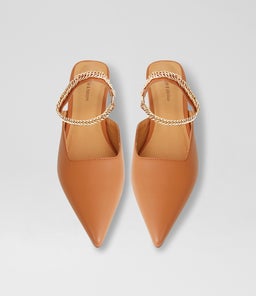 ON THE GO FLAT B2 CAMEL LEATHER