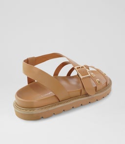 CHUNKY STUD SANDAL B2 CAMEL LEATHER