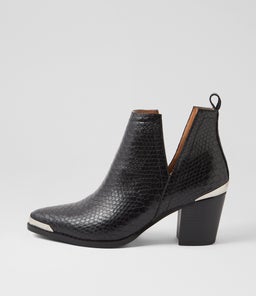 AUSTIN B2 BLACK CROC LEATHER