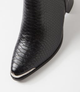 AUSTIN B2 BLACK CROC LEATHER