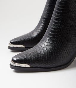 AUSTIN B2 BLACK CROC LEATHER