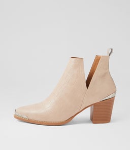 AUSTIN B2 BLUSH CROC LEATHER