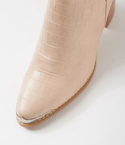 AUSTIN B2 BLUSH CROC LEATHER