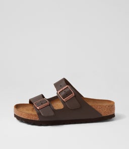 Arizona Brown Leather Slides Arizona Brown Leather Slides