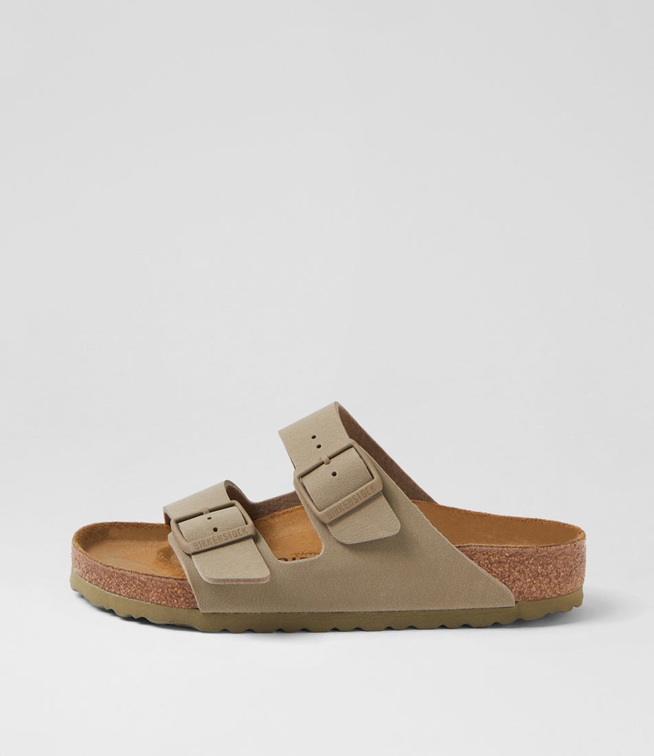Arizona Faded Khaki Birkoflor Slides