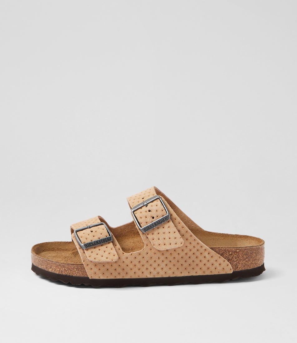 Arizona New Beige Suede Slides