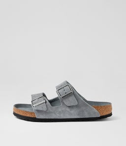 Arizona Sfb Nubuck Basalt Grey Suede Slides Arizona Sfb Nubuck Basalt Grey Suede Slides