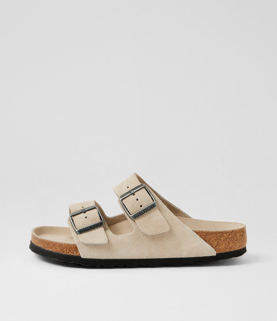 Arizona Sfb Nubuck Oyster Suede Slides Arizona Sfb Nubuck Oyster Suede Slides