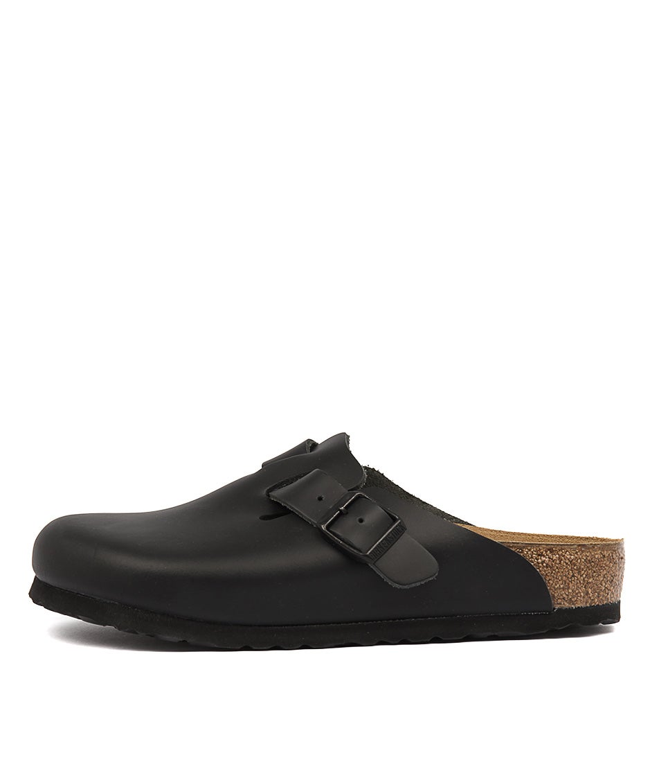 Boston Black Smooth Leather