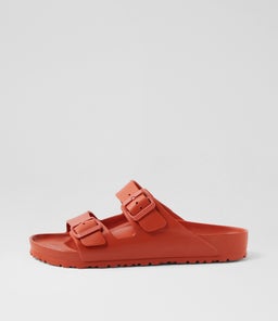 Arizona Mens Rust Brown Eva Slides Arizona Mens Rust Brown Eva Slides