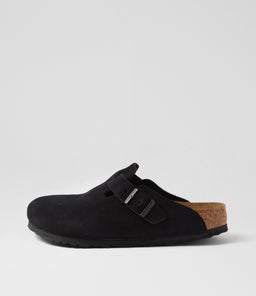 Boston Sfb Black Suede Flat Shoes Boston Sfb Black Suede Flat Shoes