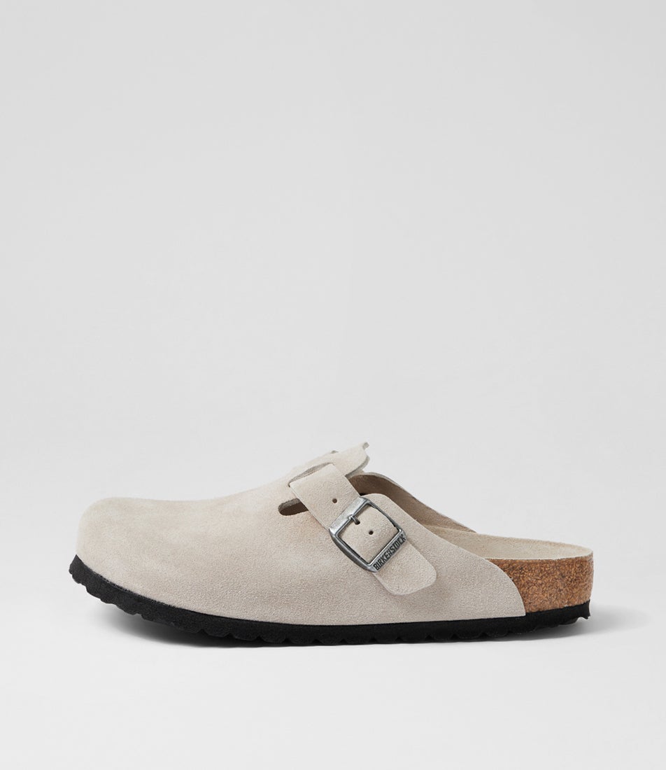 Boston Sfb Oyster Suede Flat Shoes Boston Sfb Oyster Suede Flat Shoes