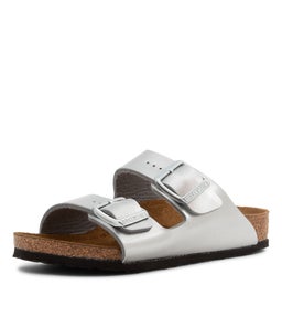 ARIZONA KIDS TOT BK METALLIC SILVER BIRKOFLOR