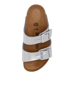 ARIZONA KIDS TOT BK METALLIC SILVER BIRKOFLOR