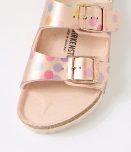 ARIZONA KIDS JNR BK ELECTRIC METALLIC DOTS COPPER BIRKOFLOR