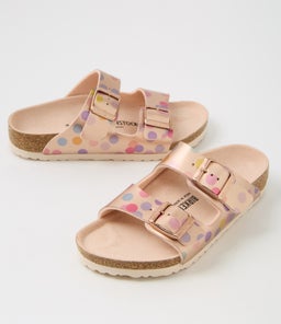 ARIZONA KIDS JNR BK ELECTRIC METALLIC DOTS COPPER BIRKOFLOR