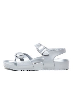 RIO KIDS EVA JNR BK METALLIC SILVER EVA
