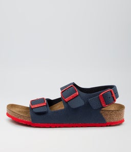 MILANO BF JNR BK BK NAVY RED BIRKOFLOR