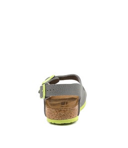 MILANO BF JNR BK BK GREY GREEN BIRKOFLOR