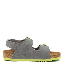 MILANO BF JNR BK BK GREY GREEN BIRKOFLOR