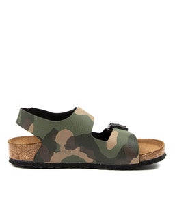 MILANO BF JNR BK BK CAMO GREEN BIRKOFLOR