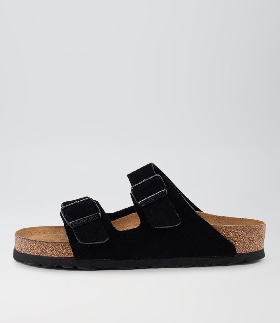 Arizona Sfb Black Suede Slides Arizona Sfb Black Suede Slides