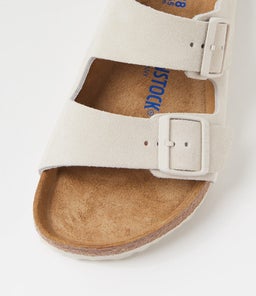 ARIZONA SFB SU W BK ANTIQUE WHITE SUEDE