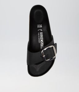 MADRID BIG BUCKLE W BK BLACK BLACK OILED LEATHER