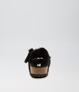 ARIZONA SHEARLING BK BLACK SUEDE LEATHER