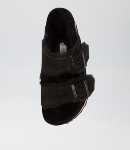 ARIZONA SHEARLING BK BLACK SUEDE LEATHER
