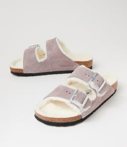 ARIZONA SHEARLING BK FADED PURPLE SUEDE