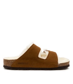 ARIZONA SHEARLING BK MINK SUEDE LEATHER
