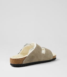 ARIZONA SHEARLING BK STONE COIN SUEDE