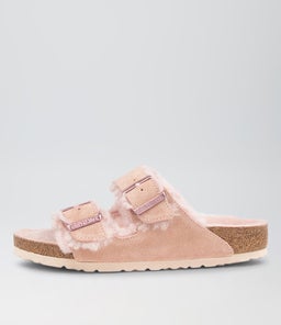 ARIZONA SHEARLING BK LIGHT ROSE SUEDE LEATHER