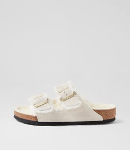 ARIZONA SHEARLING BK ANTIQUE WHITE SUEDE