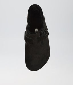 BOSTON SHEARLING BK BLACK SUEDE LEATHER