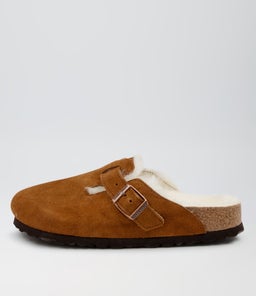 BOSTON SHEARLING BK MINK SUEDE LEATHER