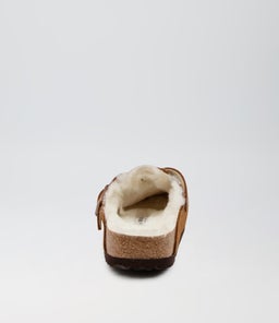 BOSTON SHEARLING BK MINK SUEDE LEATHER