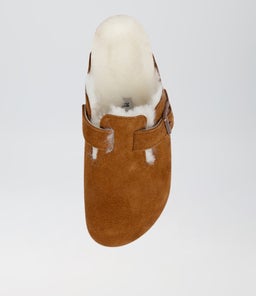 BOSTON SHEARLING BK MINK SUEDE LEATHER