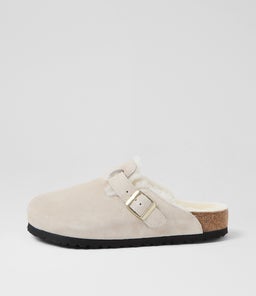 BOSTON SHEARLING BK ANTIQUE WHITE SUEDE