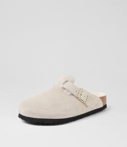 BOSTON SHEARLING BK ANTIQUE WHITE SUEDE