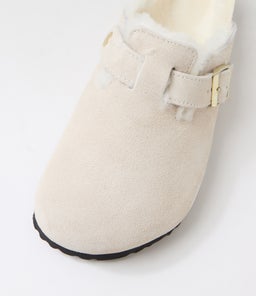 BOSTON SHEARLING BK ANTIQUE WHITE SUEDE