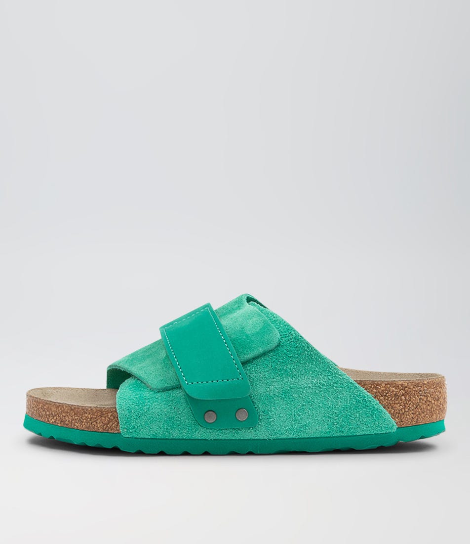 New Birkenstock Kyoto Sfb Clay Suede Slides Womens Shoes Casual | eBay