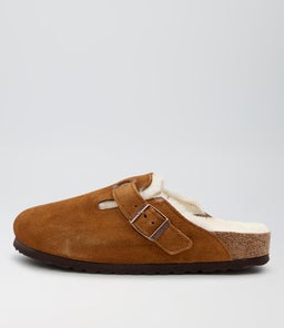 BOSTON SHEARLING NAR BK MINK SUEDE LEATHER